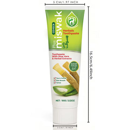 Miswak Herbal Toothpaste Organic Oral Care