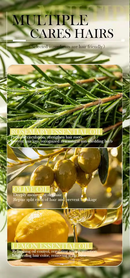 Organic Rosemary Shampoo Soap for Hair Care Without Silicone, Cleanses the Scalp, Nourishes Hair & Controls Oil