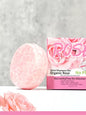 Organic Rose Cold Pressed Shampoo Soap for Hair Care Without Silicone, Cleanses the Scalp, Nourishes Hair & Controls Oil