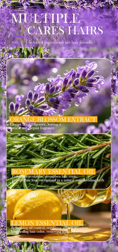 Organic Lavender Cold Pressed Shampoo Soap for Hair Care Without Silicone, Cleanses the Scalp, Nourishes Hair & Controls Oil