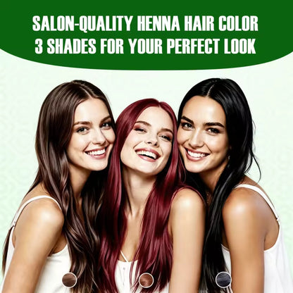 Organic Henna Powder 3 Shades for Hair Ancient Beauty (100 grams)