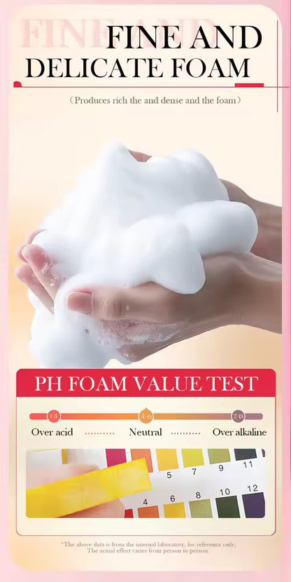 Organic Fruit Cherry Cold Pressed Shampoo Soap for Hair Care Without Silicone, Cleanses the Scalp, Nourishes Hair & Controls Oil