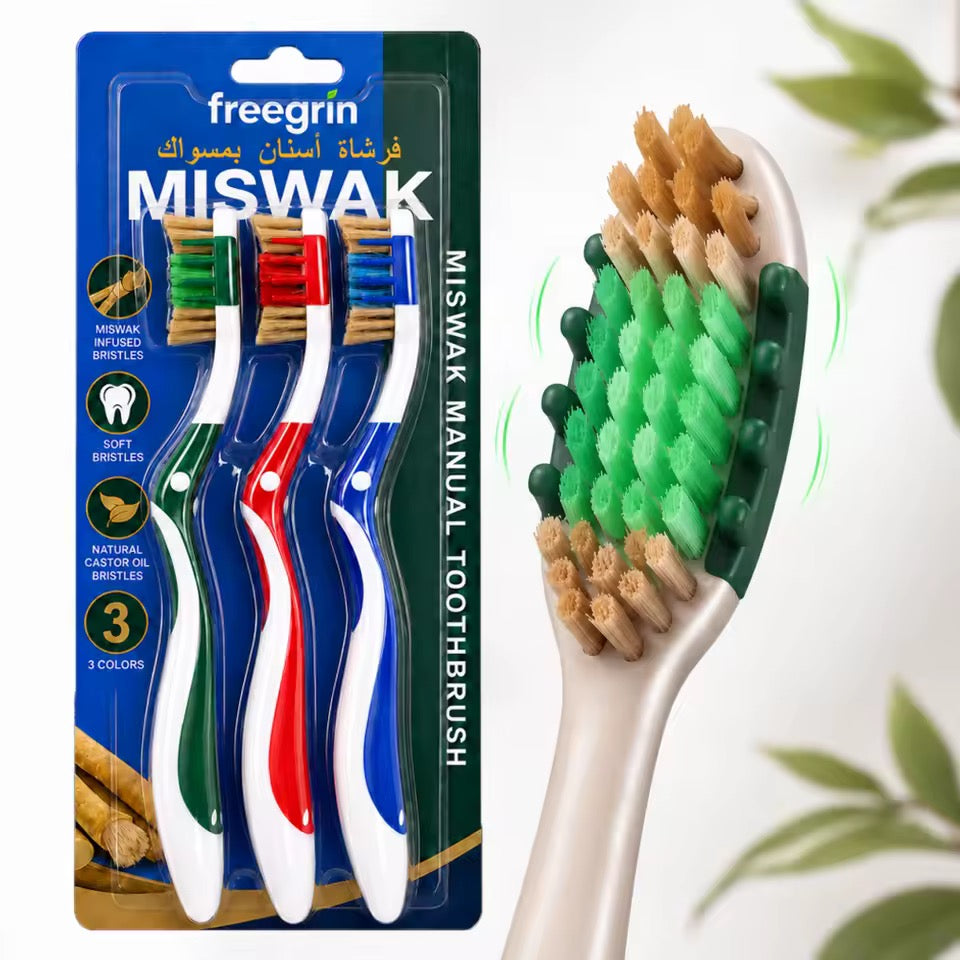 3 Pack Miswak Toothbrush Toothbrush Organic Oral Care