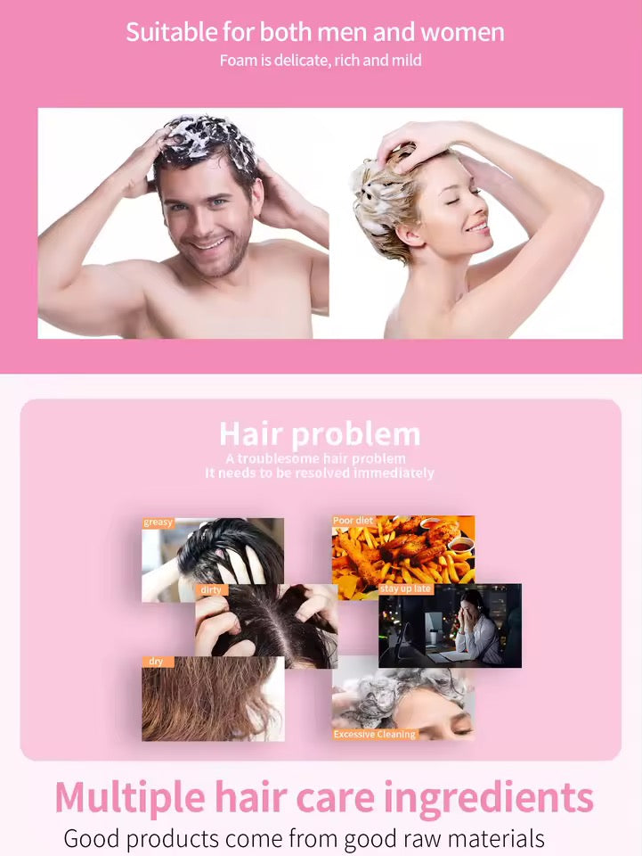 Organic Rose Cold Pressed Shampoo Soap for Hair Care Without Silicone, Cleanses the Scalp, Nourishes Hair & Controls Oil