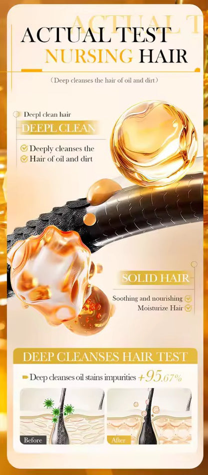 Organic Honey Cold Pressed Shampoo Soap for Hair Care Without Silicone, Cleanses the Scalp, Nourishes Hair & Controls Oil